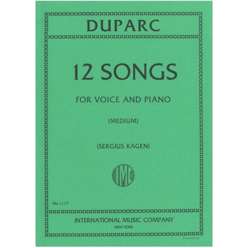 Duparc, Henri - 12 Songs...