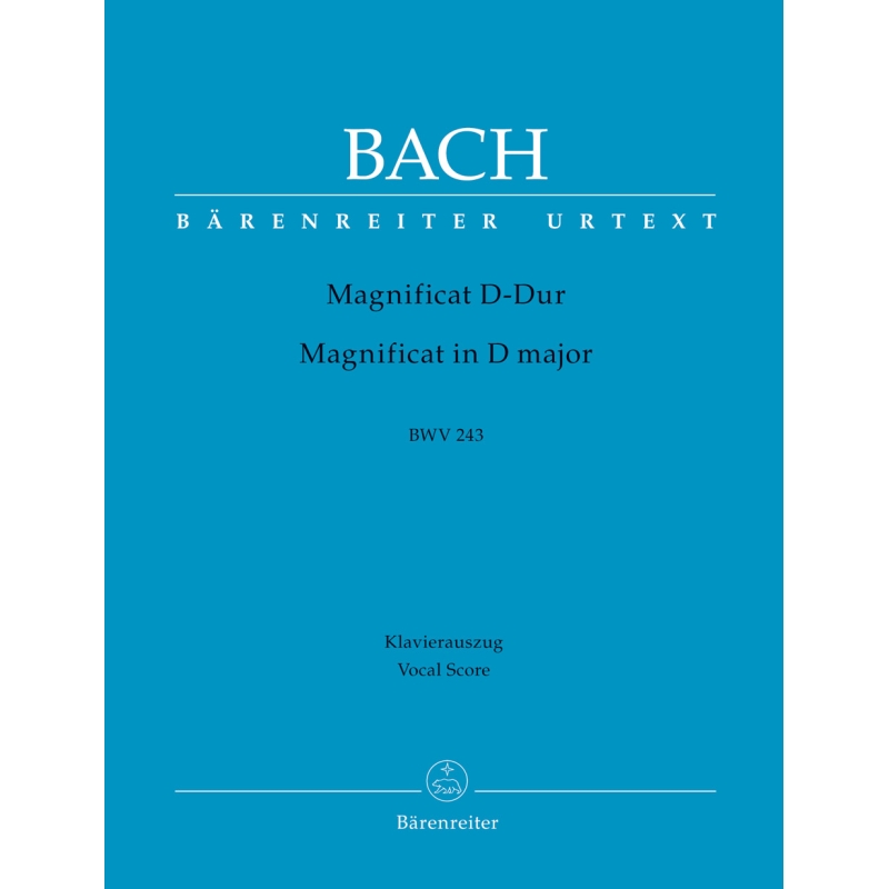 Bach, J S - Magnificat in D (BWV 243) (Urtext).