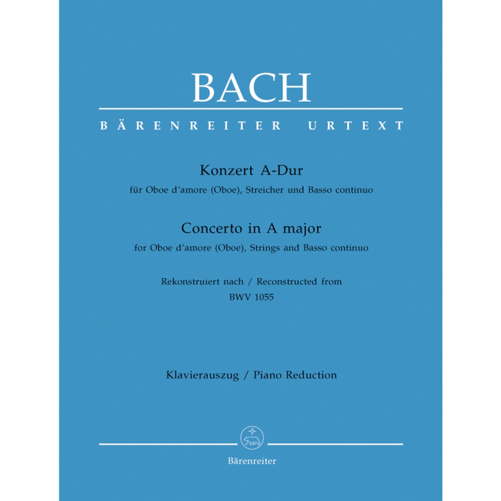 Bach J.S. - Concerto for Oboe damore in A (after BWV 1055) (Urtext).