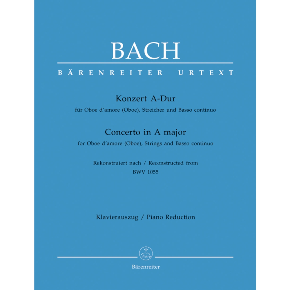 Bach J.S. - Concerto for Oboe damore in A (after BWV 1055) (Urtext).