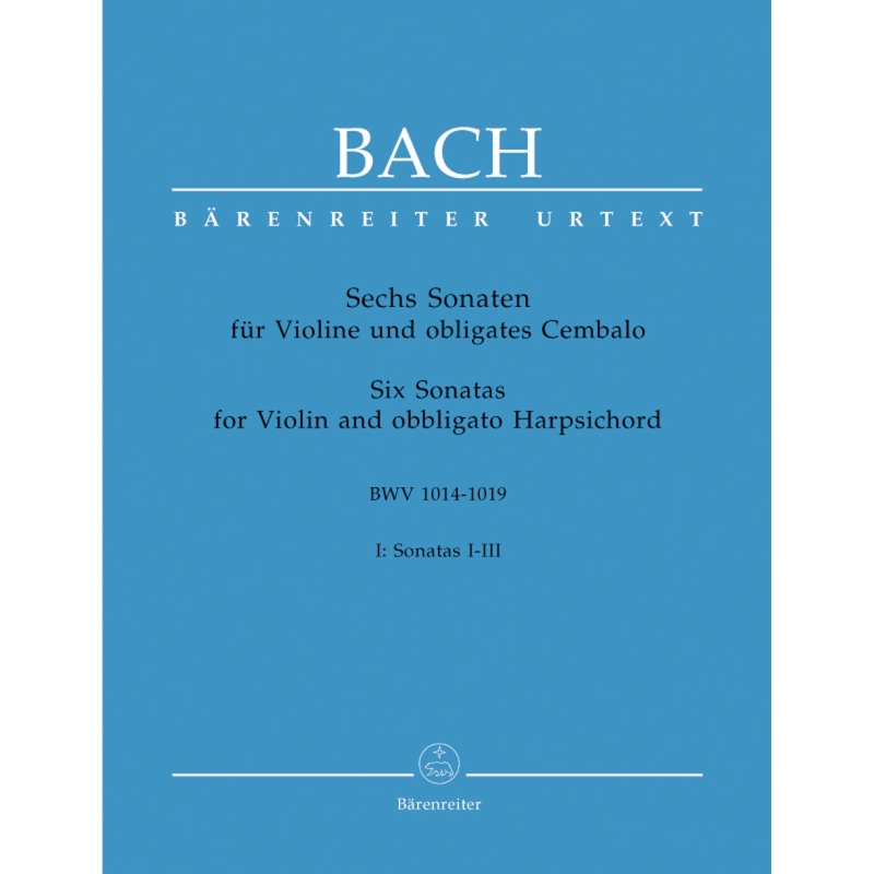 Bach J.S. - Sonatas (6) (BWV 1014 - 1016), Vol. 1 (Urtext).