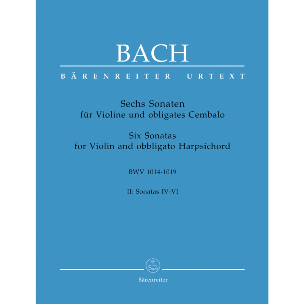 Bach J.S. - Sonatas (6) (BWV 1017 - 1019), Vol. 2 (Urtext).