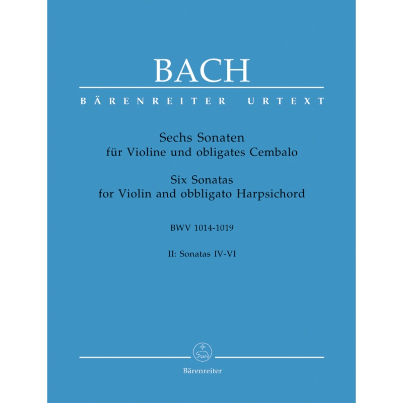 Bach J.S. - Sonatas (6) (BWV 1017 - 1019), Vol. 2 (Urtext).