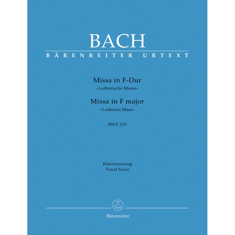 Bach J.S. - Lutheran Mass in F (BWV 233) (Urtext) (L).