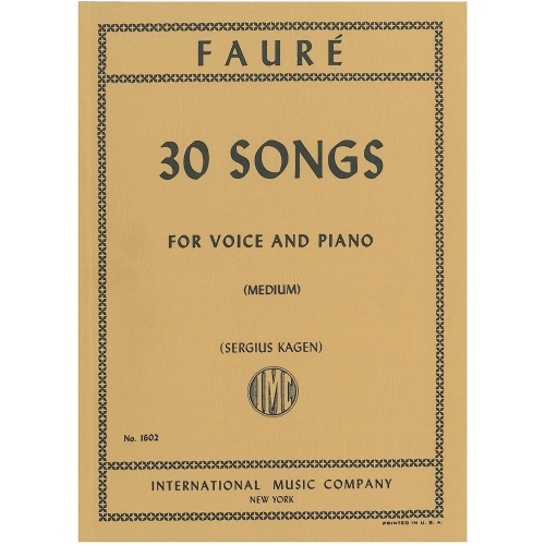 Faure, Gabriel - 30 Songs...