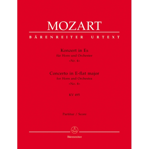 Mozart W.A. - Concerto for Horn No.4 in E-flat (K.495) (Urtext).