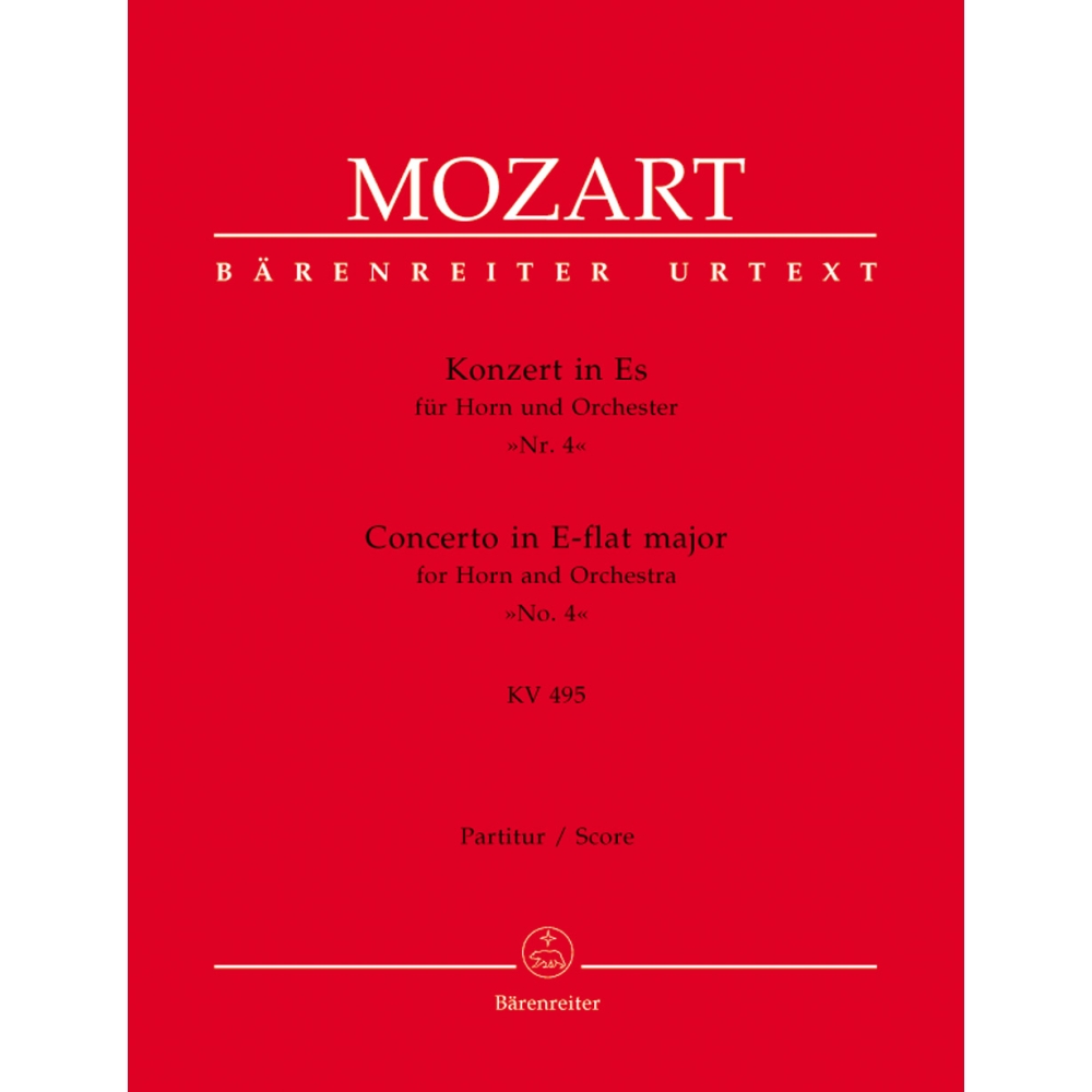 Mozart W.A. - Concerto for Horn No.4 in E-flat (K.495) (Urtext).