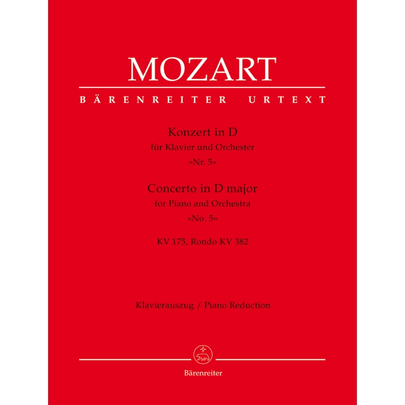 Mozart W.A. - Concerto for Piano No. 5 in D (K.175) & Concert Rondo in D (K.382)