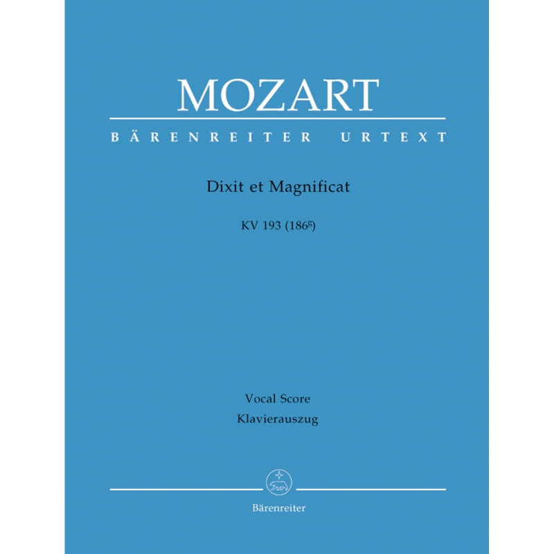Mozart W.A. - Dixit et Magnificat (K.193) (Urtext).