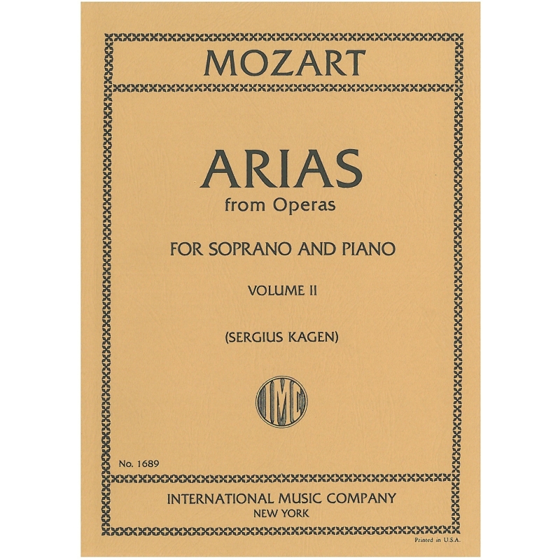 Mozart, Wolfgang Amadeus - 40 ARIAS VOL.2 Sop.Vce Pft