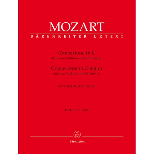 Mozart W.A. - Concertone in C (K.190) (Urtext).
