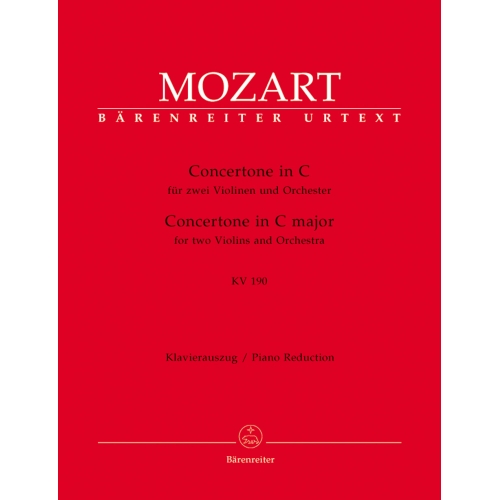 Mozart W.A. - Concertone in C (K.190) (Urtext).