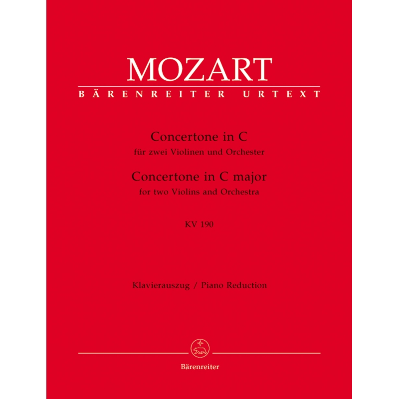 Mozart W.A. - Concertone in C (K.190) (Urtext).