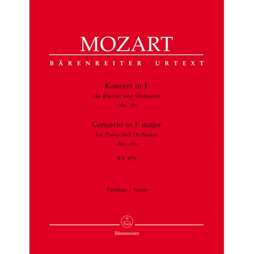Mozart W.A. - Concerto for Piano No.19 in F (K.459) (Urtext).