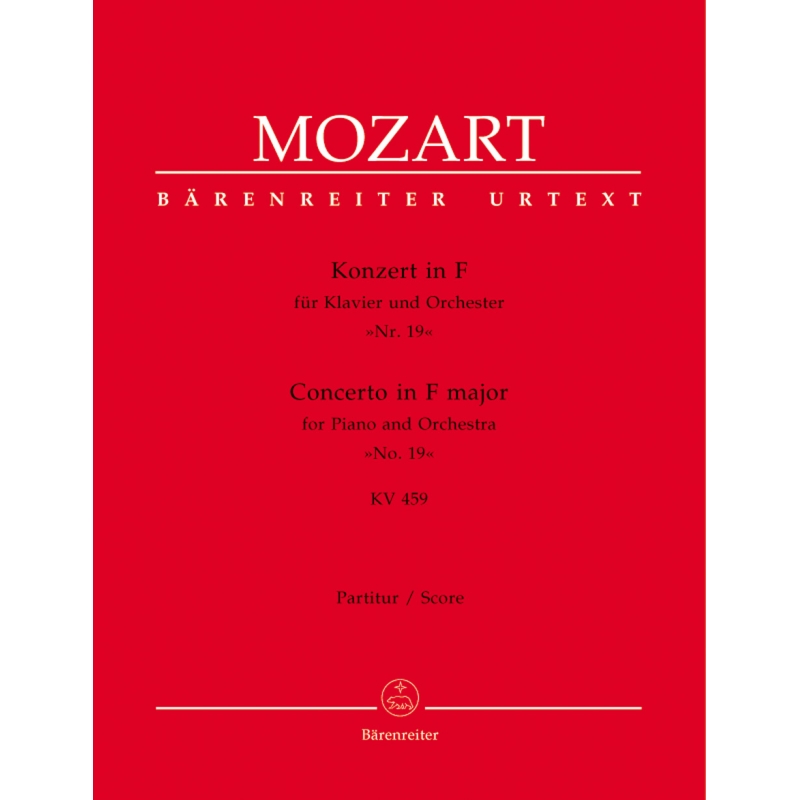 Mozart W.A. - Concerto for Piano No.19 in F (K.459) (Urtext).