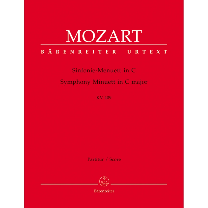 Mozart W.A. - Symphony Minuett in C (K.409) (Urtext).