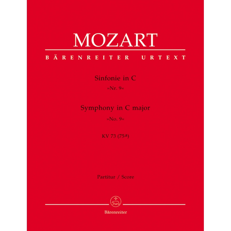 Mozart W.A. - Symphony No. 9 in C (K.73) (Urtext).
