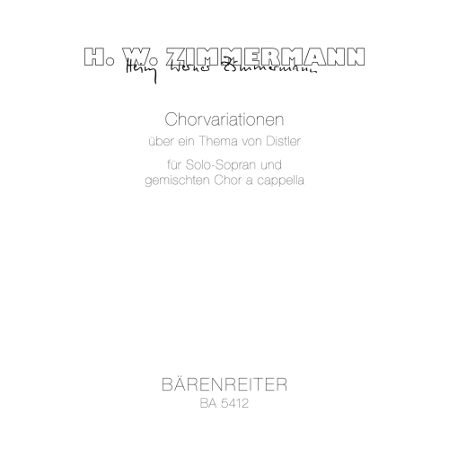 Zimmermann H.W. - Choral...