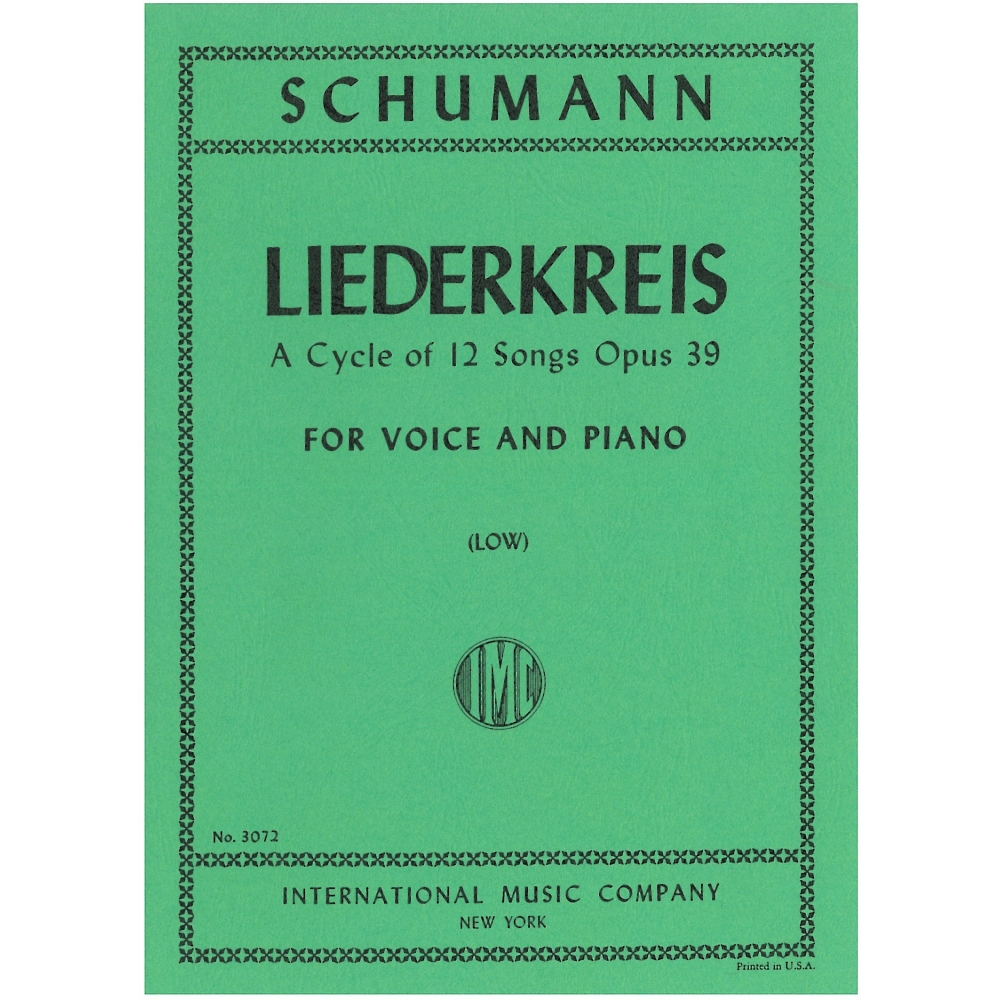 Schumann, Robert - LIEDERKREIS Op39 L Vce Pft 