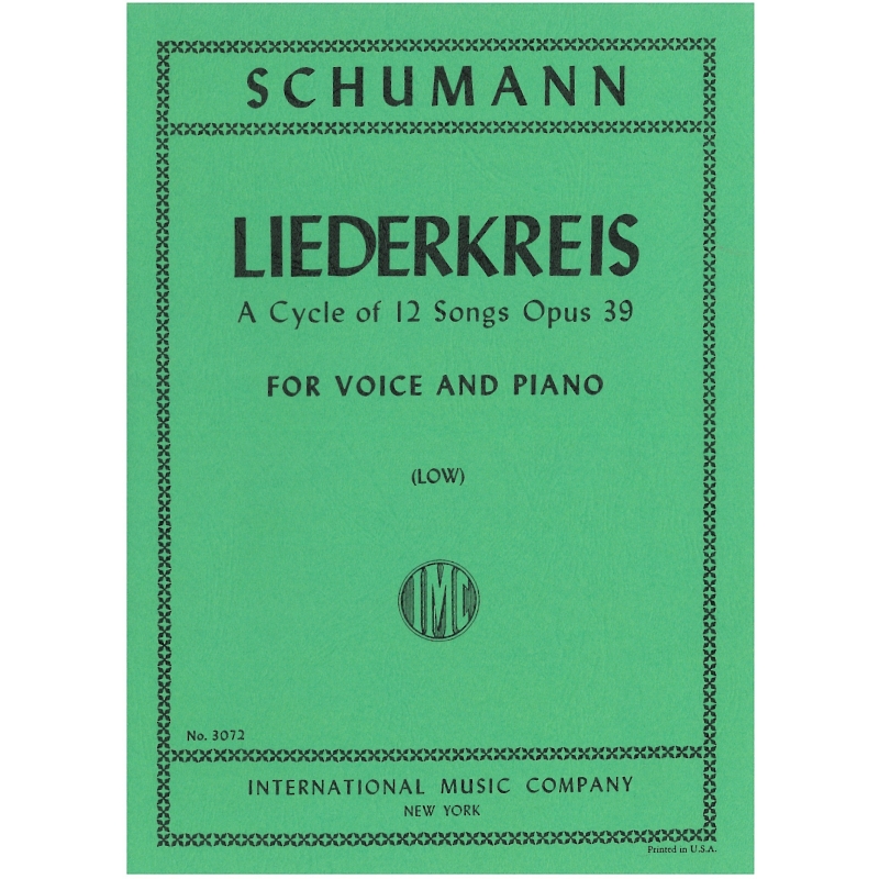 Schumann, Robert - Liederkreis Op39 (low)