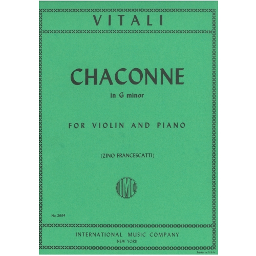 Vitali, Tommaso - Chaconne...