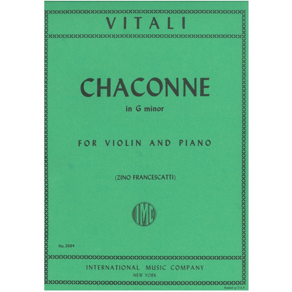 Vitali, Tomaso Antonio - Chaconne G minor 