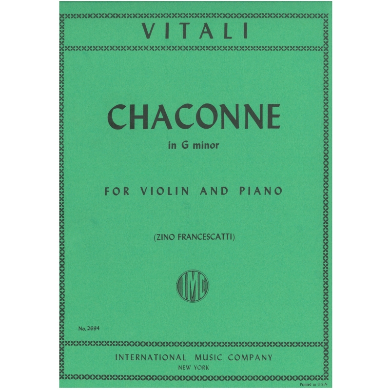 Vitali, Tomaso Antonio - Chaconne G minor