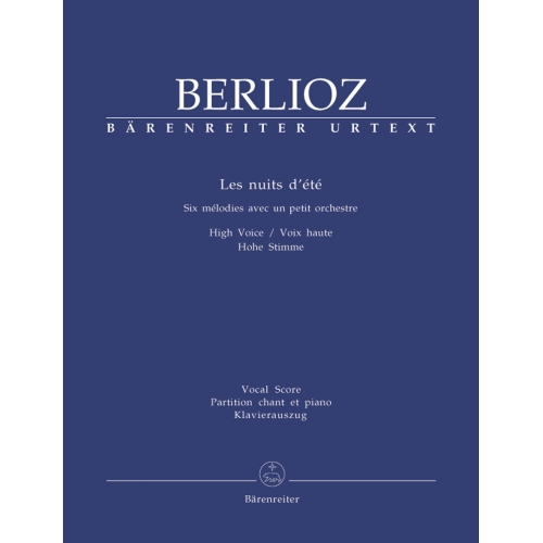 Berlioz, Hector - Les nuits d'été Op. 7 (High Voice & Piano)