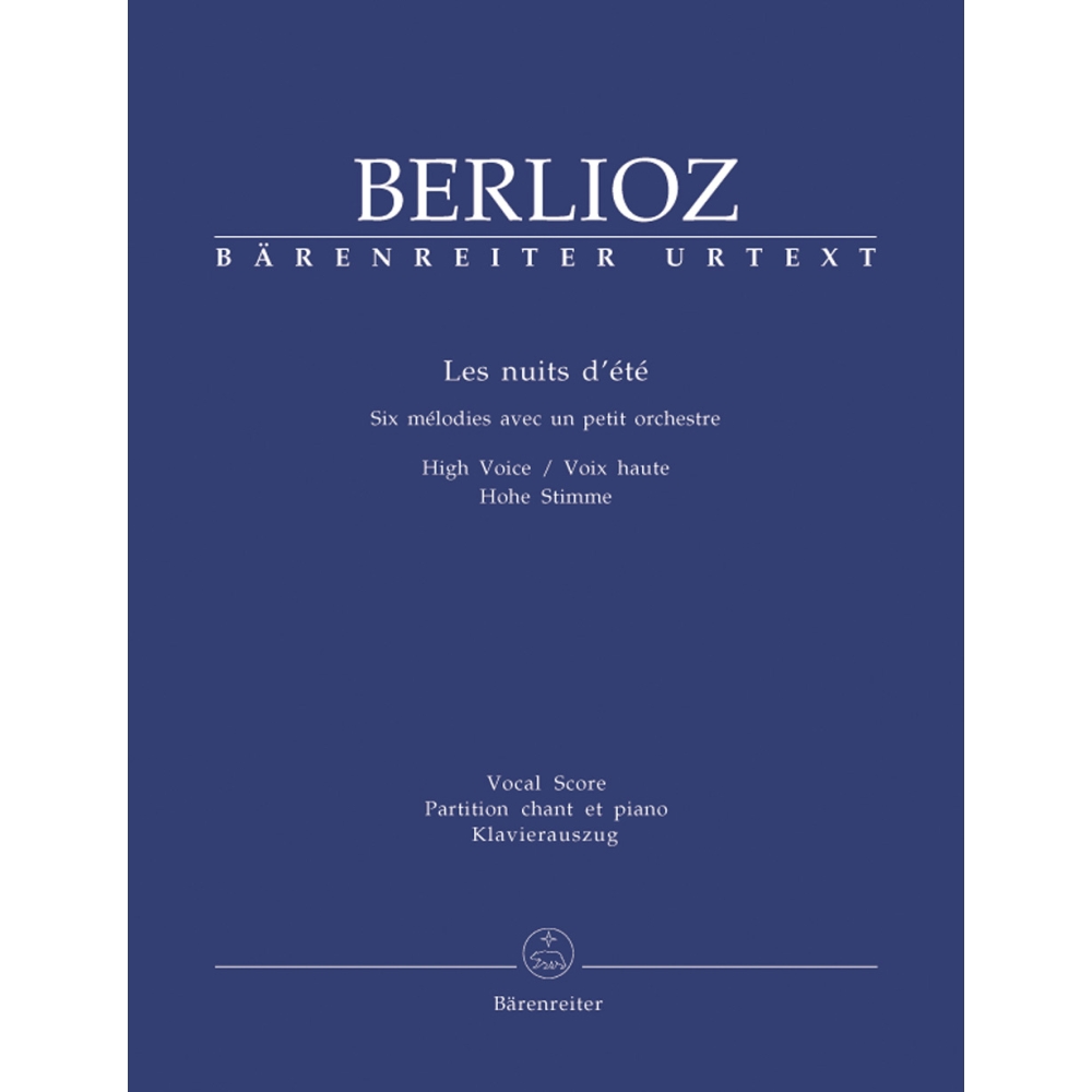 Berlioz, Hector - Les nuits d'été Op. 7 (High Voice & Piano)