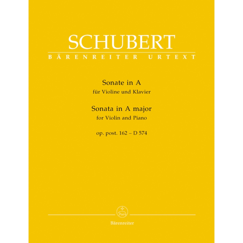 Schubert F. - Sonata for Violin in A, Op.posth.162 (D.574) (Urtext).