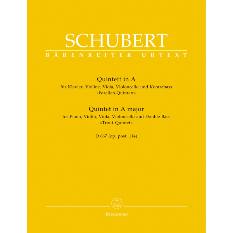 Schubert, Franz - Quintet in A, Op. posth. 114, D 667 (Trout)