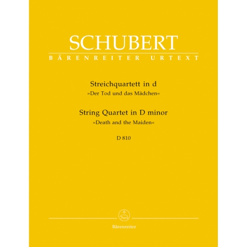 Schubert F. - String Quartet in D minor (Death and the Maiden) (D.810) (Urtext).