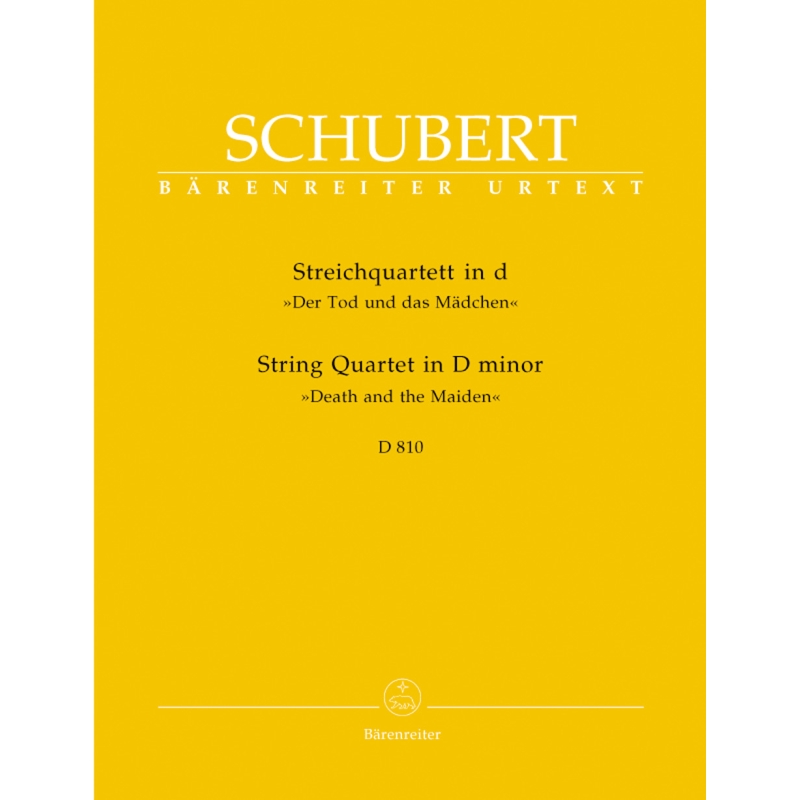 Schubert Franz - String Quartet in D minor (Death and the Maiden) (D.810) (Urtext).