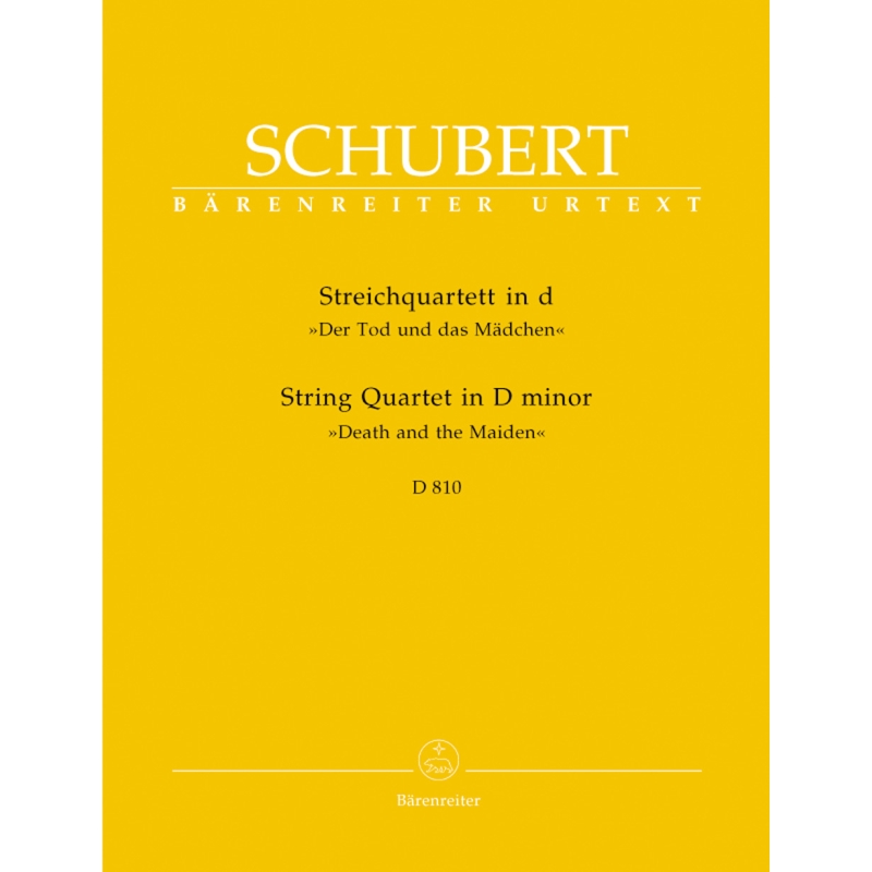 Schubert F. - String Quartet in D minor (Death and the Maiden) (D.810) (Urtext).