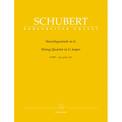 Schubert F. - String Quartet in G (D.887) (Urtext).