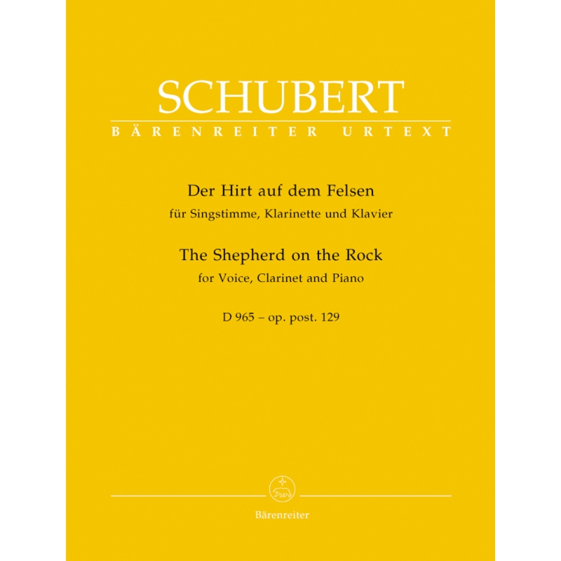 Schubert F. - Shepherd on the Rock, Op.posth.129 (D.965) (G) (Urtext).