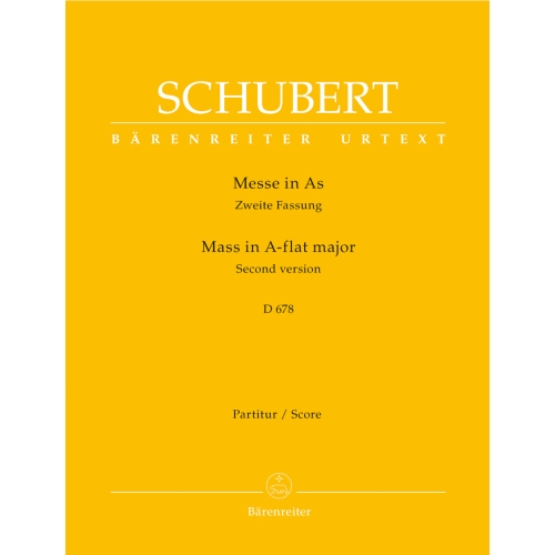 Schubert F. - Mass in A-flat (D.678) (2nd version) (Urtext).