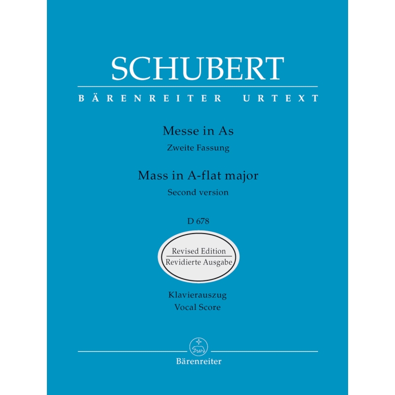 Schubert, Franz - Mass in A-flat (D.678) (2nd version) (Urtext).