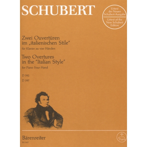 Schubert F. - Overtures (2) in the Italian Style (D.592, 597) (Urtext).