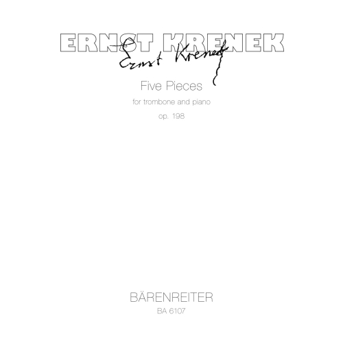 Krenek E. - Pieces (5) Op.198 (1967).
