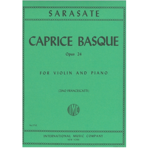 Sarasate, Pablo de - Caprice Basque, Op. 24