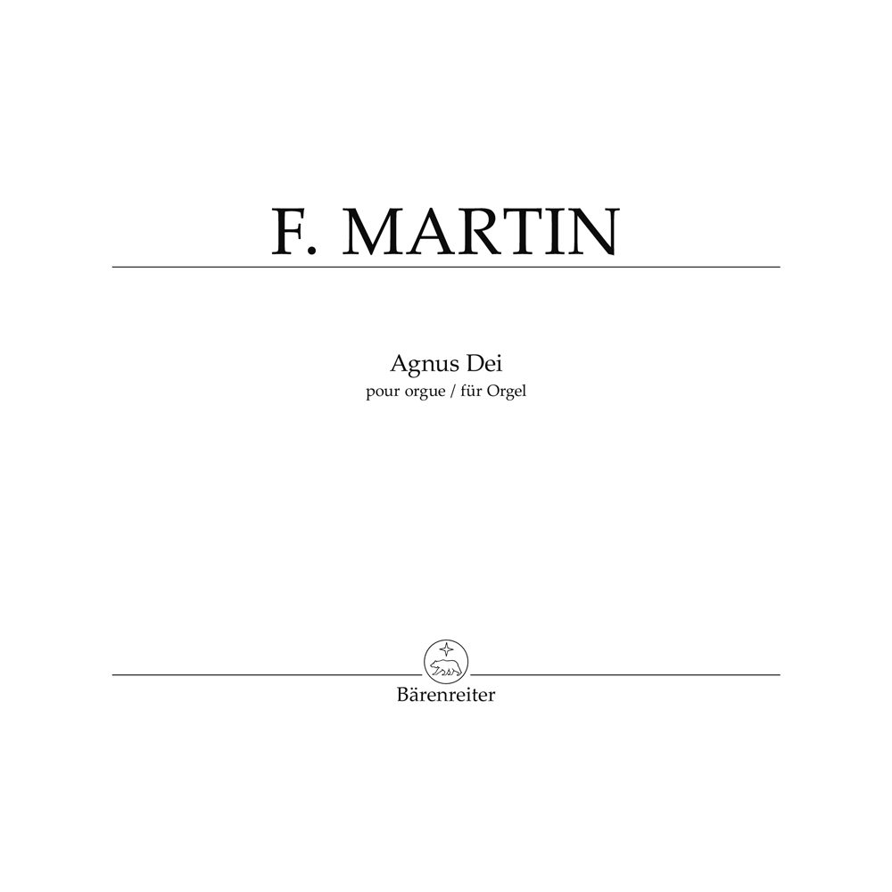 Martin F. - Agnus Dei (1926/1966) from Mass for Double Choir.