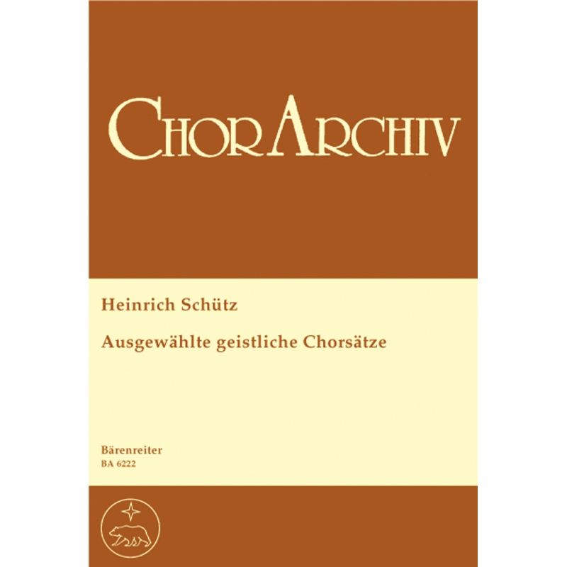 Schuetz H. - Selected Sacred Choral Settings (G).