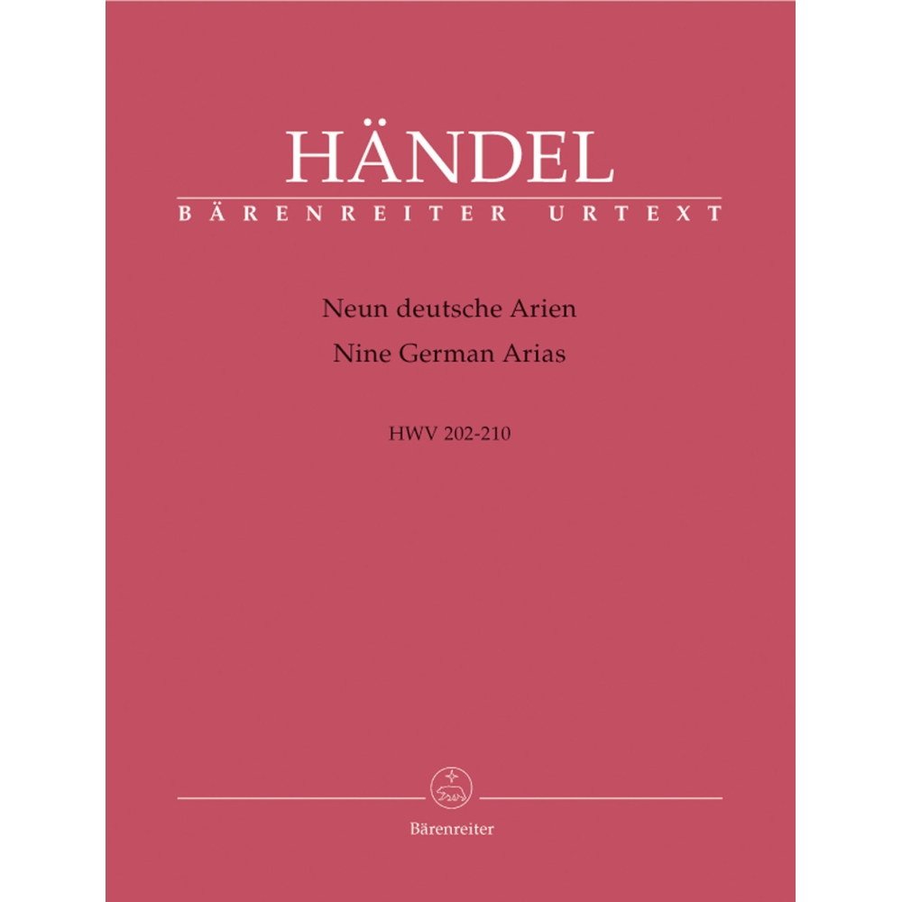 Handel, G F - German Arias (9) (HWV 202-210)  (Urtext).