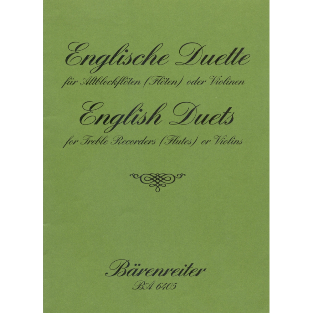 Various Composers - English Duets.  43 Pieces written around 1700.