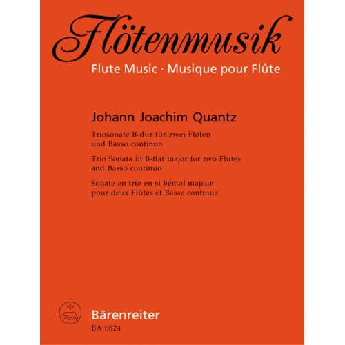 Quantz J.J. - Trio Sonata in B-flat. First edition.