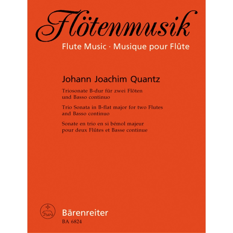 Quantz J.J. - Trio Sonata in B-flat. First edition.