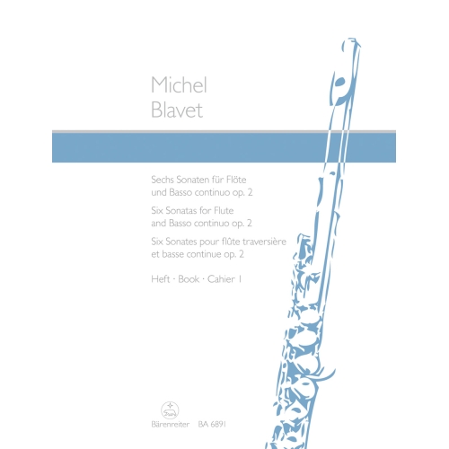 Blavet M. - Sonatas, Op.2, Vol. 1 (G maj, D min, E min).