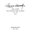 Krenek E. - Lieder, Drei Op.216. Nach Gedichten von Lilly von Sauter (1972) (G)