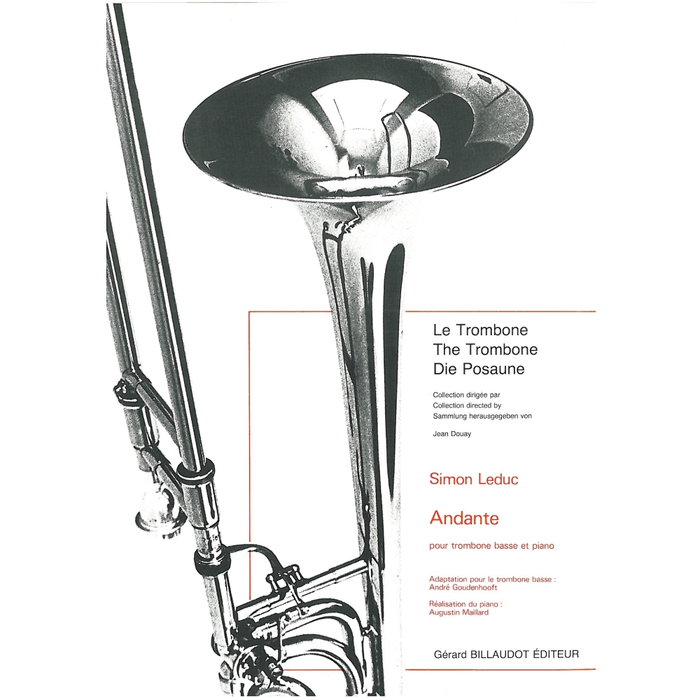 Leduc, Simon - Andante pour trombone basse et piano